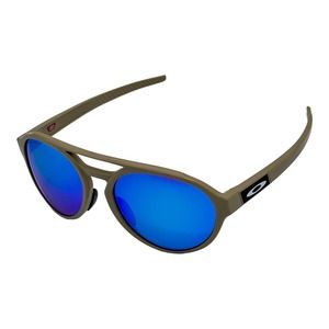 Oakley Forager Matte Terrain Tan Prizm Sapphire Polarized Lens Sunglasses